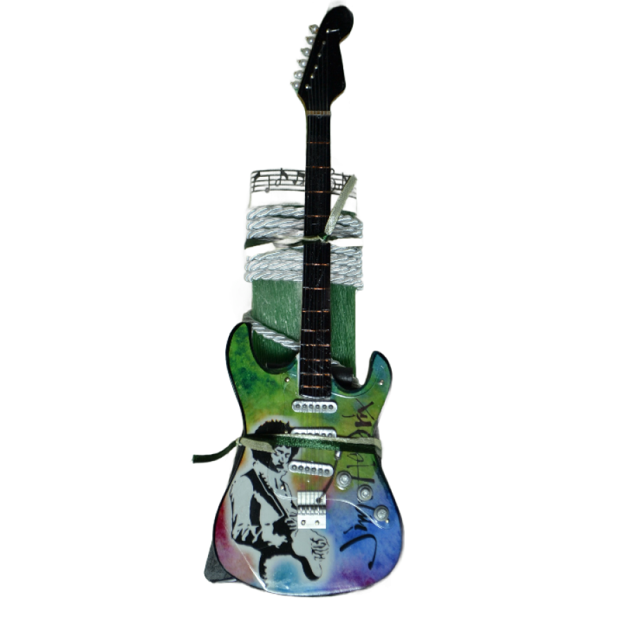 Χειροποίητη Αρωματική Λαμπάδα Με Διακοσμητική Κιθάρα Jimi Hendrix Guitar (2024097)