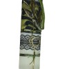 Χειροποίητη Αρωματική Λαμπάδα Ορειχάλκινο Διακοσμητικό με Κλαδί Ελιάς σε βάση plexiglass (2024137)
