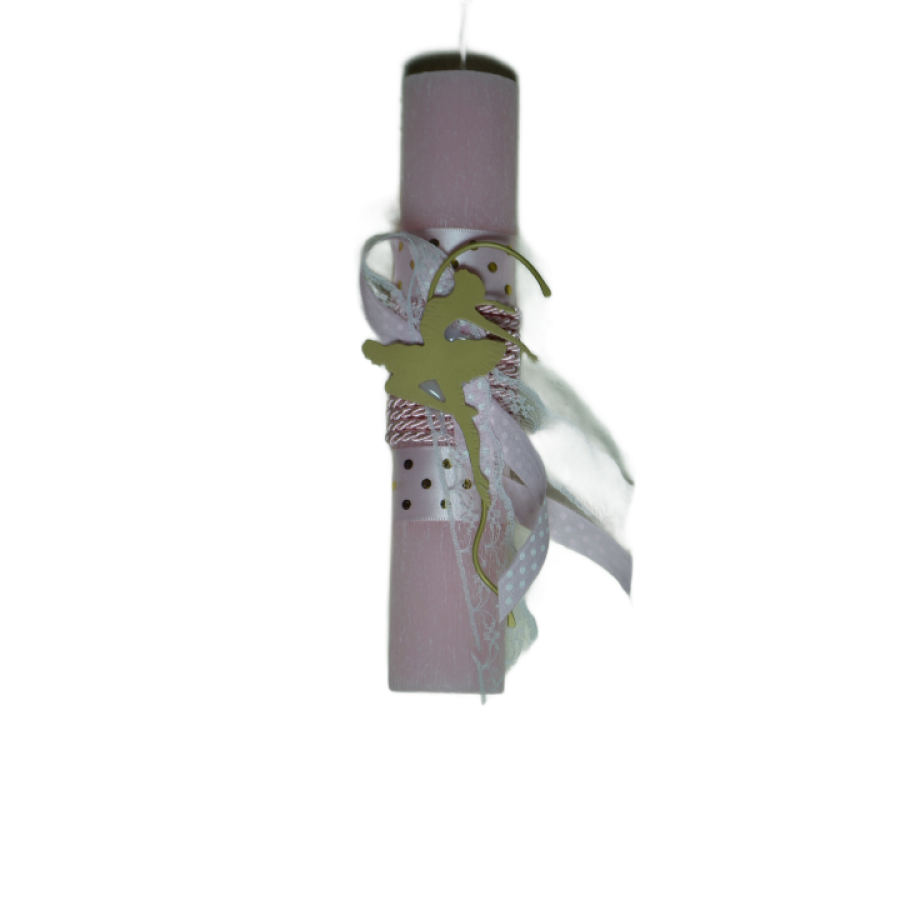 Χειροποίητη Αρωματική Λαμπάδα με Ορειχάλκινο Διακοσμητικό Μπαλαρίνα 12cm (2024145)