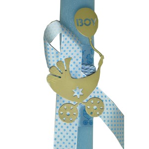 Χειροποίητη Αρωματική Λαμπάδα Με Ορειχάλκινο Διακοσμητικό Καρότσι Its a Boy (2024148) Χειροποίητη Αρωματική Λαμπάδα Με Ορειχάλκινο Διακοσμητικό Καρότσι Its a Boy (2024148)