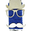 Χειροποίητη Αρωματική Λαμπάδα Με Ξύλινα Διακοσμητικά Καπέλο Γυαλιά Μουστάκι (2024154)