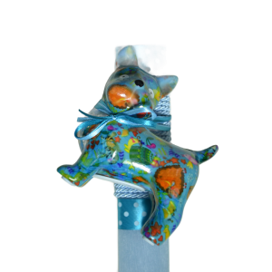 Χειροποίητη Αρωματική Λαμπάδα Με Kεραμικό Κουμπαρά Σκύλο (2024206) Χειροποίητη Αρωματική Λαμπάδα Με Kεραμικό Κουμπαρά Σκύλο (2024206)