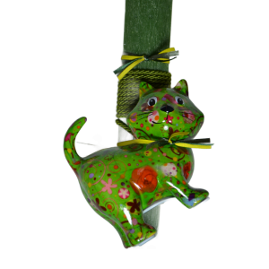 Χειροποίητη Αρωματική Λαμπάδα Με Kεραμικό Κουμπαρά Γατούλα (2024211) Χειροποίητη Αρωματική Λαμπάδα Με Kεραμικό Κουμπαρά Γατούλα (2024211)