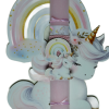 Χειροποίητη Αρωματική Λαμπάδα Unicorn Με Ξύλινη Βάση που κρεμιέται ως διακοσμητικό Καδράκι (2024244)