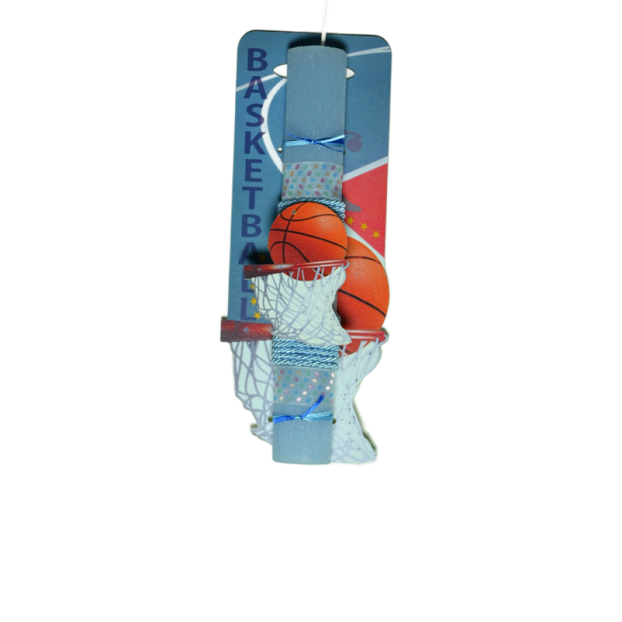 Χειροποίητη Αρωματική Λαμπάδα με ξύλινο Διακοσμητικό Καλάθι του Basket (2024246)