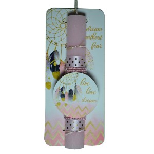 Χειροποίητη Αρωματική Λαμπάδα Ονειροπαγίδα με Ξύλινη Βάση που κρεμιέται ως διακοσμητικό Καδράκι (2024256) Χειροποίητη Αρωματική Λαμπάδα Ονειροπαγίδα με Ξύλινη Βάση που κρεμιέται ως διακοσμητικό Καδράκι (2024256)