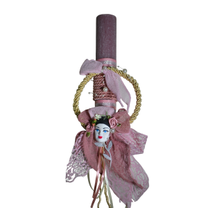 Χειροποίητη Αρωματική Λαμπάδα Με Διακοσμητικό Στεφανάκι με Κεραμικό Πρόσωπο (2024329) Χειροποίητη Αρωματική Λαμπάδα Με Διακοσμητικό Στεφανάκι με Κεραμικό Πρόσωπο (2024329)