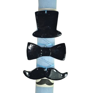 Χειροποίητη Αρωματική Λαμπάδα Με Διακοσμητικό Κεραμικό Καπέλο Μουστάκι Παπιγιόν (2024336) Χειροποίητη Αρωματική Λαμπάδα Με Διακοσμητικό Κεραμικό Καπέλο Μουστάκι Παπιγιόν (2024336)