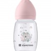 Kikkaboo Πλαστικό Μπιμπερό με θηλή σιλικόνης 3m+ 260ml Savanna Pink (31302020097)