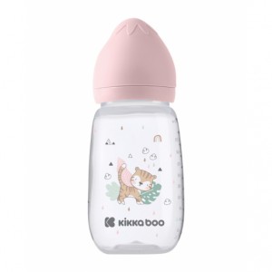 Kikkaboo Πλαστικό Μπιμπερό με θηλή σιλικόνης 6m+ 310ml Savanna Pink (31302020099) Kikkaboo Πλαστικό Μπιμπερό με θηλή σιλικόνης 6m+ 310ml Savanna Pink (31302020099)
