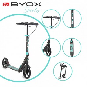 Byox Scooter με Αμορτισέρ Spooky Turqoise (3800146225650) Byox Scooter με Αμορτισέρ Spooky Turqoise (3800146225650)