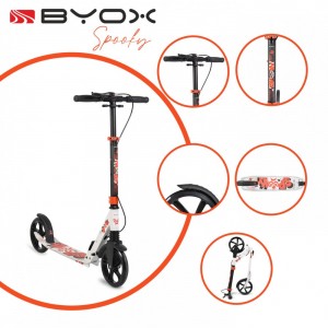 Byox Scooter με Αμορτισέρ Spooky White (3800146225667) Byox Scooter με Αμορτισέρ Spooky White (3800146225667)