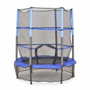 Byox Hop Τραμπολίνο Παιδικό Διαμέτρου 140εκ. με Προστατευτικό Δίχτυ Μπλε (3800146227708)