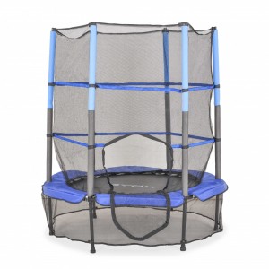 Byox Hop Τραμπολίνο Παιδικό Διαμέτρου 140εκ. με Προστατευτικό Δίχτυ Μπλε (3800146227708)