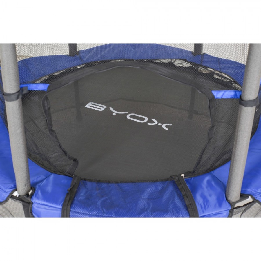 Byox Hop Τραμπολίνο Παιδικό Διαμέτρου 140εκ. με Προστατευτικό Δίχτυ Μπλε (3800146227708)