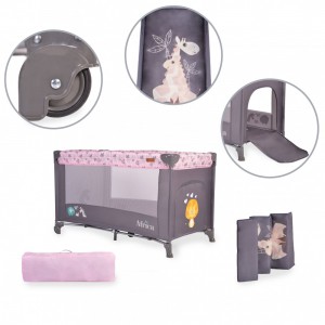 Cangaroo Παρκοκρεβατο Africa Pink (3800146248246)  Cangaroo Παρκοκρεβατο Africa Pink (3800146248246)
