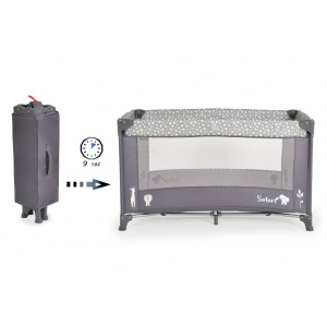 Cangaroo Παρκοκρεβατο Safari Graphite (3800146249083)  Cangaroo Παρκοκρεβατο Safari Graphite (3800146249083)