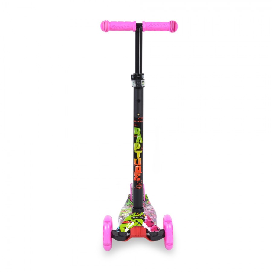 Scooter Rapture Byox με Φωτιζόμενες Ρόδες - Pink New (3800146255442)
