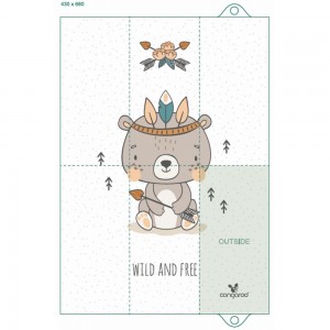 Cangaroo Πτυσσόμενη Αλλαξιέρα Wild & free Bear (3800146269265) Cangaroo Πτυσσόμενη Αλλαξιέρα Wild & free Bear (3800146269265)