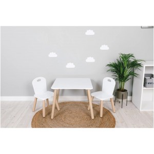 FreeON Σετ Παιδικό Τραπέζι με Καρέκλες από Ξύλο Athena white (40437) FreeON Σετ Παιδικό Τραπέζι με Καρέκλες από Ξύλο Athena white (40437)