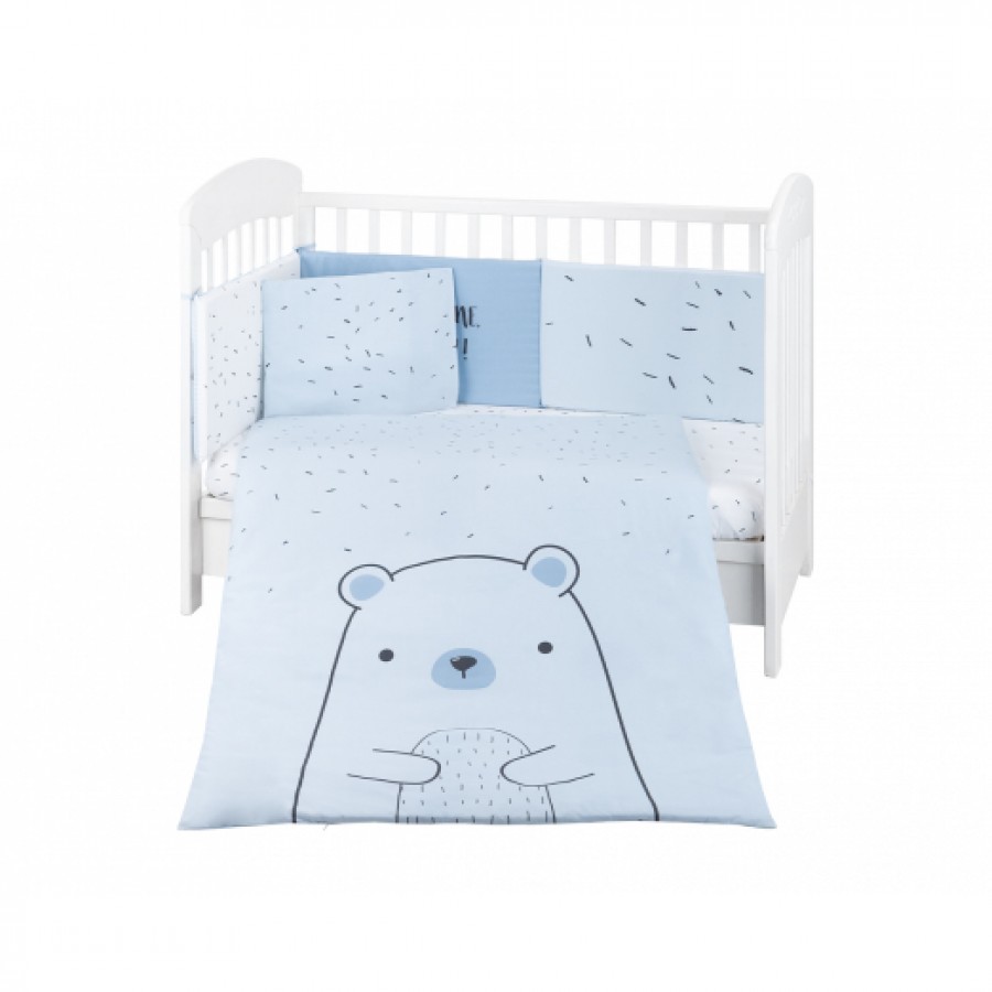 Kikka Boo Σετ Προίκας Μωρού 6 τεμαχίων 70/140 Bear with me Blue (41101060118)