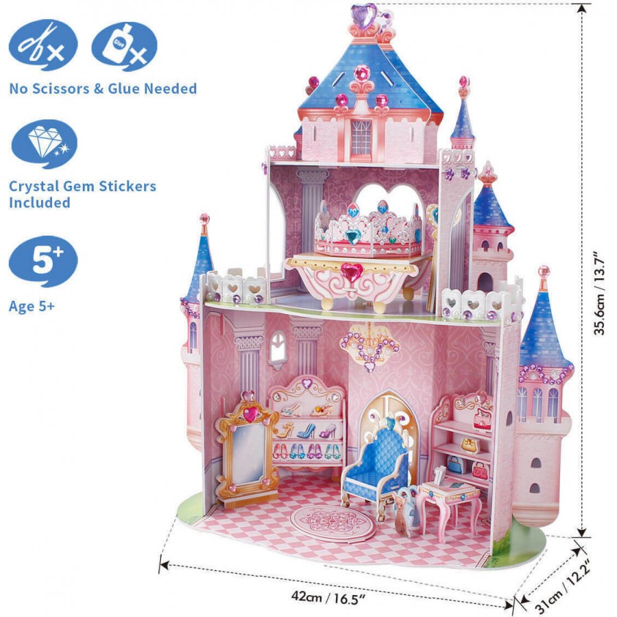 Cubic Fun 3D Πάζλ E1623h Princess Secret Garden (420083)