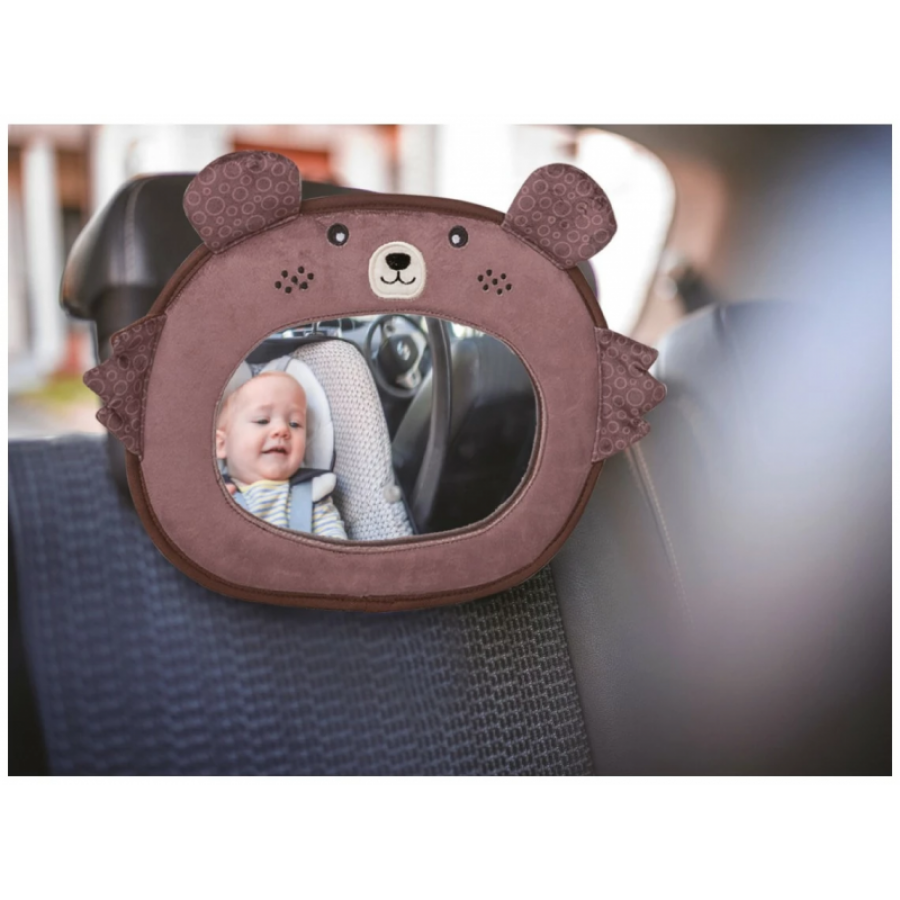 Free On Baby Car Mirror Bear Brown για αντεστραμμένο κάθισμα (42639)