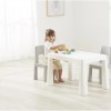 Free On Πλαστικό Παιδικό Τραπέζι με 2 Καρέκλες Neo Grey (46620)