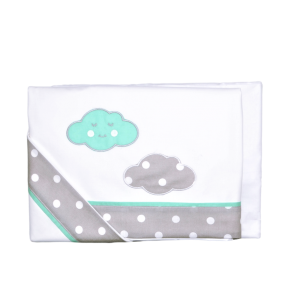 Baby Star Σετ σεντόνια τριών τεμαχίων για κούνια Σύννεφο Μέντα (5304M) Baby Star Σετ σεντόνια τριών τεμαχίων για κούνια Σύννεφο Μέντα (5304M)