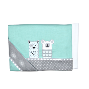 Baby Star Σετ σεντόνια τριών τεμαχίων για κούνια Sugar Familly Mint (5361Β) Baby Star Σετ σεντόνια τριών τεμαχίων για κούνια Sugar Familly Mint (5361Β)