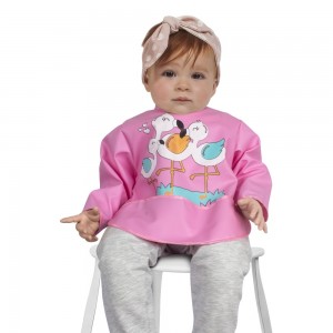 Sevi Bebe Σαλιάρα-Ποδιά Αδιάβροχη με Μανίκια Fliamingo (53-106) Sevi Bebe Σαλιάρα-Ποδιά Αδιάβροχη με Μανίκια Fliamingo (53-106)