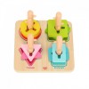 Tooky Toys Γεωμετρικά Σχήματα Στοίβαξης από Ξύλο για 24+ Μηνών TL905 (6972633370239)