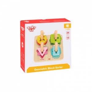 Tooky Toys Γεωμετρικά Σχήματα Στοίβαξης από Ξύλο για 24+ Μηνών TL905 (6972633370239) Tooky Toys Γεωμετρικά Σχήματα Στοίβαξης από Ξύλο για 24+ Μηνών TL905 (6972633370239)
