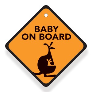 Babywise Cartoon Baby on Board ( BW007) Babywise Cartoon Baby on Board ( BW007)