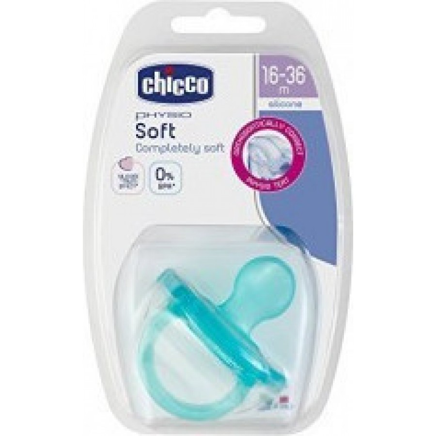 Chicco Physio Soft Σιλικόνης 16-36m Σιελ 1τμχ (C60-02713-21)