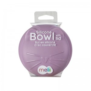 Melii – Μπολ Σιλικόνης με καπάκι Cat (MEL12600)