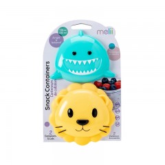 Melii – Σετ 2 δοχείων για σνακ Shark & Lion (MEL14900) Melii – Σετ 2 δοχείων για σνακ Shark & Lion (MEL14900)