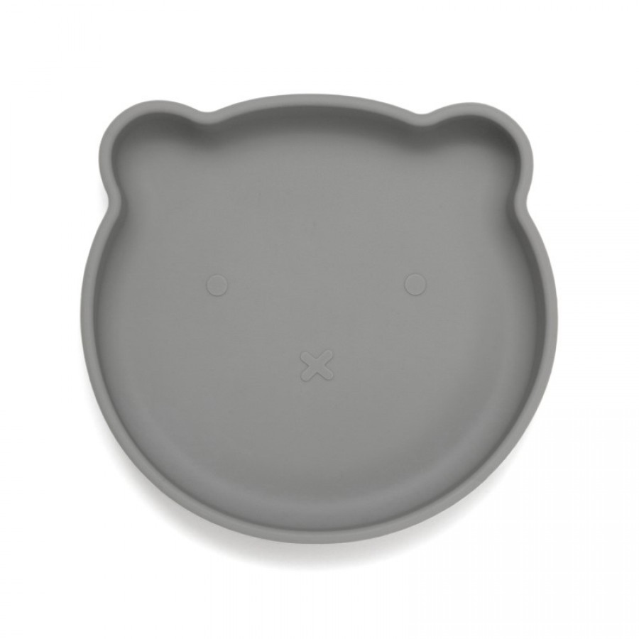 Petit Monkey – Πιάτο Σιλικόνης Bear Pewter Green ( PTM-SP2)