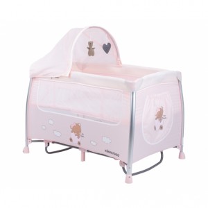 Kikkaboo Παρκοκρέβατο Dreamy Bear Pink 2 Επιπέδων (31003010090) Kikkaboo Παρκοκρέβατο Dreamy Bear Pink 2 Επιπέδων (31003010090)