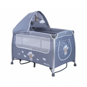Kikkaboo Παρκοκρέβατο Dreamy Bear Grey 2 Επιπέδων (31003010087) Kikkaboo Παρκοκρέβατο Dreamy Bear Grey 2 Επιπέδων (31003010087)