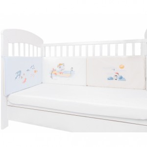 Kikkaboo Προστατευτική Πάντα Κούνιας Κλασική The Fish Panda 35x210cm (41101080053)