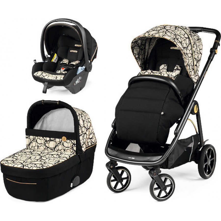 Peg Perego Πολυκαρότσι Veloce Lounge Modular 3 in 1Graphic Gold (02828AB50RO01)