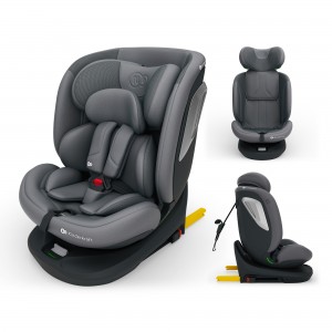 Kinderkraft Κάθισμα Αυτοκινήτου i-Grow Isofix i-Size 360° Grey (KCIGRO02GRYYPL100)