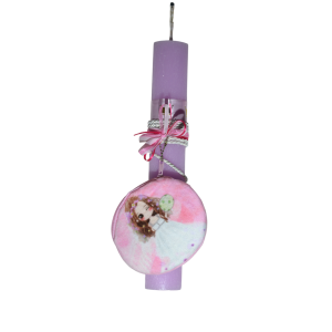 Χειροποίητη Αρωματική Λαμπάδα με Ροζ πορτοφολάκι (2026036) Χειροποίητη Αρωματική Λαμπάδα με Ροζ πορτοφολάκι (2026036)