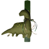 Χειροποίητη Αρωματική Λαμπάδα Λούτρινο Dino Green 20cm (2026038)