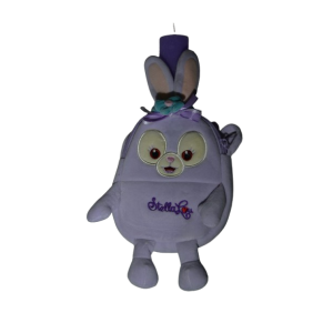 Χειροποίητη Αρωματική Λαμπάδα Τσάντα πλάτης μωβ τερατάκι (2026044)