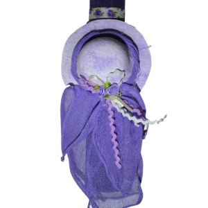 Χειροποίητη Αρωματική Λαμπάδα Με Διακοσμητικό Καπέλο Μωβ (2026047)