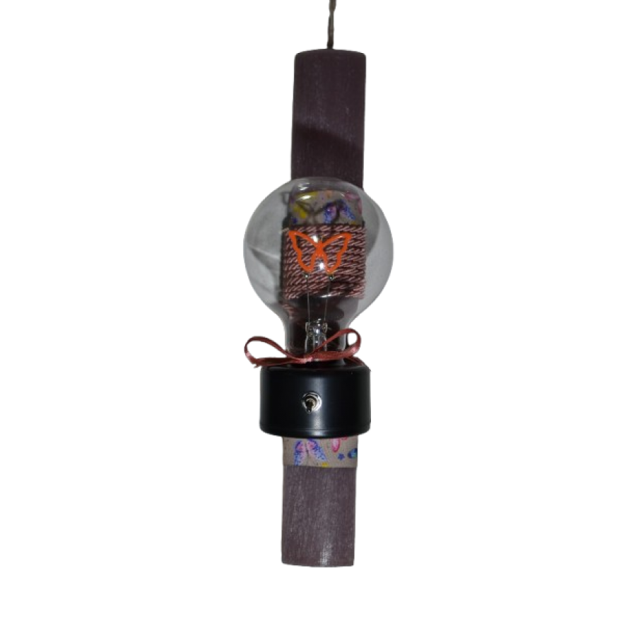 Χειροποίητη Αρωματική Λαμπάδα Με Λάμπα φωτιζόμενη Πεταλούδα (2026050) Χειροποίητη Αρωματική Λαμπάδα Με Λάμπα φωτιζόμενη Πεταλούδα (2026050)