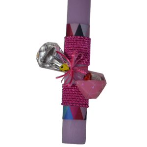 Χειροποίητη Αρωματική Λαμπάδα Με Διακοσμητική Κλεψύδρα Ροζ (2026064) Χειροποίητη Αρωματική Λαμπάδα Με Διακοσμητική Κλεψύδρα Ροζ (2026064)