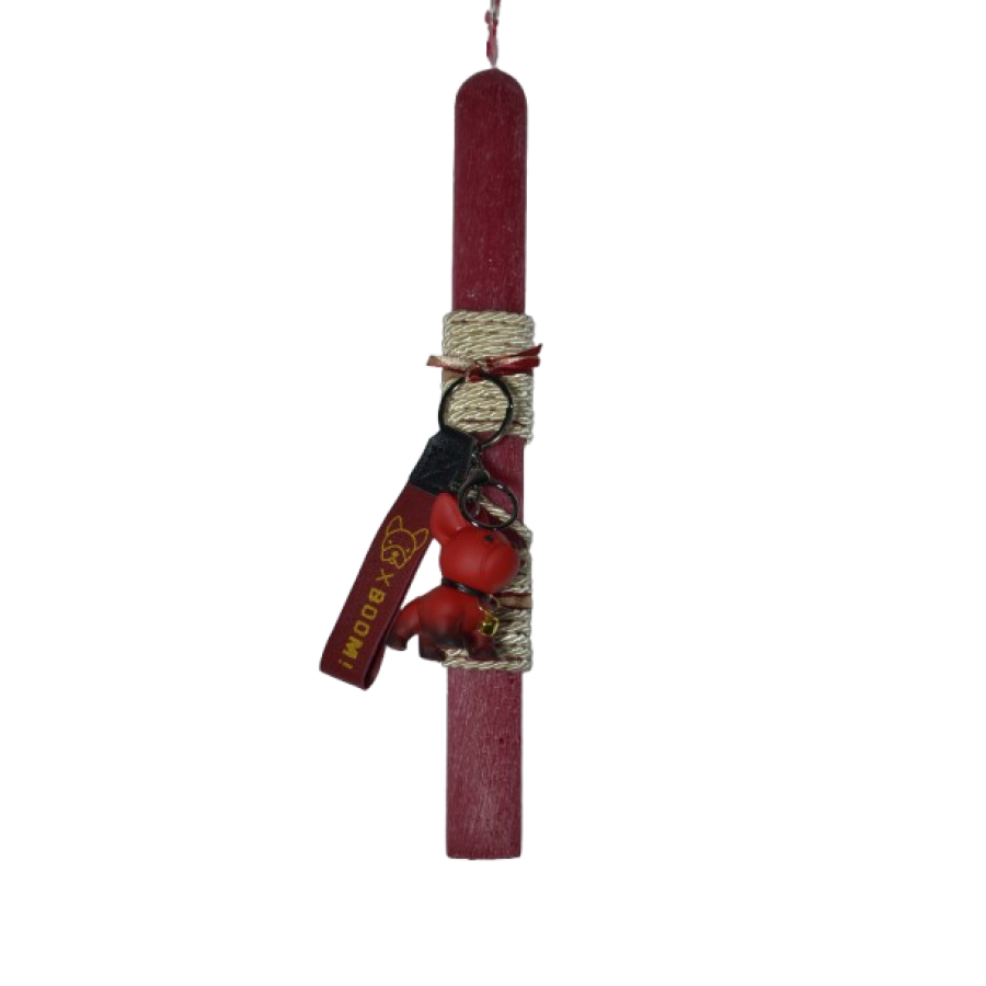 Χειροποίητη Αρωματική Λαμπάδα Με Μπρελόκ Bulldog Red (2026069) Χειροποίητη Αρωματική Λαμπάδα Με Μπρελόκ Bulldog Red (2026069)